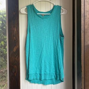 Lilla P teal  sleeveless  Tank Top Relaxed Fit
